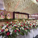Elegant Wedding Stage Decor by Sri Sowbarnikaa Decorators in Coimbatore